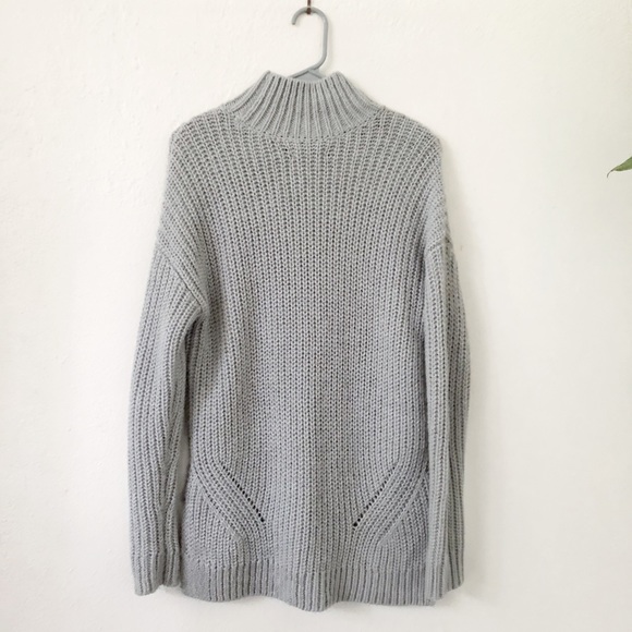 Ann Taylor Grey Merino Wool Sweater - Picture 6 of 7
